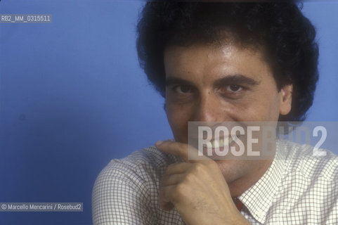 Sanremo Music Festival 1984. Italian pop singer Christian, at the Festival with tthe song Cara (ranked third) / Festival di Sanremo 1984. Il cantante Christian, al Festival con la canzone Cara (terza classificata) - ©Marcello Mencarini/Rosebud2
