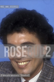 Sanremo Music Festival 1984. Italian pop singer Christian, at the Festival with tthe song Cara (ranked third) / Festival di Sanremo 1984. Il cantante Christian, al Festival con la canzone Cara (terza classificata) - ©Marcello Mencarini/Rosebud2