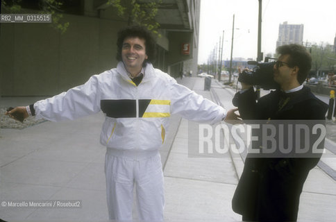 Sanremo in the World Tour 1990. Italian pop singers Christian and Franco Fasano in Toronto / Sanremo nel mondo 1990. I cantanti Christian e Franco Fasano a Toronto - ©Marcello Mencarini/Rosebud2