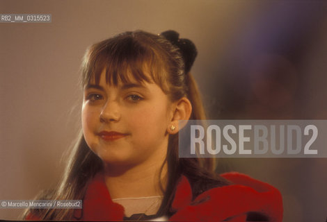 Vatican City, December 1998. British classical-pop soprano Charlotte Church during the rehearsal of the Vaticans Christmas Concert 1998/ Città del Vaticano, dicembre 1998. La cantante lirica e pop Charlotte Church durante le prove del Concerto di Natale in Vaticano 1998 - ©Marcello Mencarini/Rosebud2