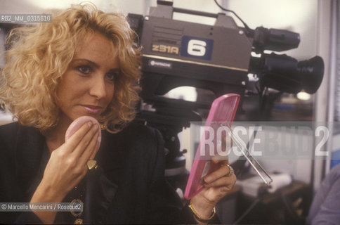 Rome, 1990. Italian TV presenter Antonella Clerici / Roma, 1990. La presentatrice televisiva Antonella Clerici - ©Marcello Mencarini/Rosebud2