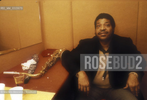 Rome, about 1980. American jazz saxophonist George Coleman / Roma, 1980 circa. Il sassofonista jazz George Coleman - ©Marcello Mencarini/Rosebud2