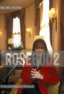 Rome, Excelsior Hotel, 1998. British writer Jackie Collins / Roma, Hotel Excelsior, 1998. La scrittrice inglese Jackie Collins - ©Marcello Mencarini/Rosebud2