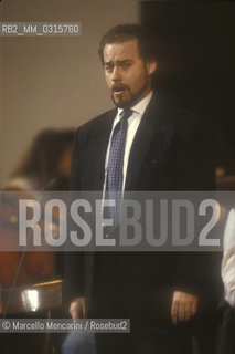 Italian operatic baritone Paolo Coni, about 1988 / Il baritono Paolo Coni, 1988 circa - ©Marcello Mencarini/Rosebud2