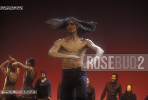 Rome, Olympic Theater, 1995. Spanish flamenco dancer Joaquín Cortés / Roma, Teatro Olimpico, 1995. Il ballerino di flamenco Joaquin Cortes - ©Marcello Mencarini/Rosebud2