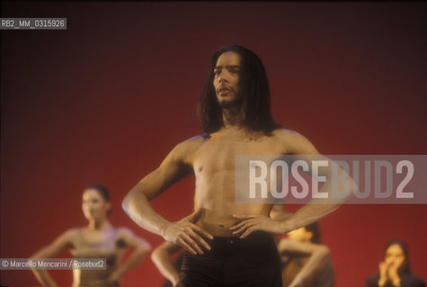 Rome, Olympic Theater, 1995. Spanish flamenco dancer Joaquín Cortés / Roma, Teatro Olimpico, 1995. Il ballerino di flamenco Joaquin Cortes - ©Marcello Mencarini/Rosebud2