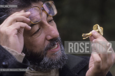 Italian journalist Tito Cortese, about 1985 / Il giornalista Tito Cortese, 1985 circa - ©Marcello Mencarini/Rosebud2