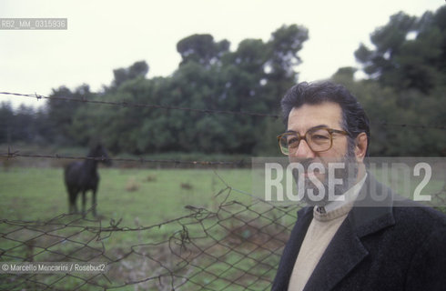 Italian journalist Tito Cortese, about 1985 / Il giornalista Tito Cortese, 1985 circa - ©Marcello Mencarini/Rosebud2