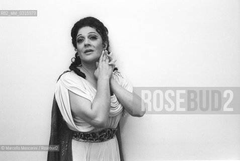 Italian mezzo soprano Fiorenza Cossotto (about 1980) / Il mezzosoprano Fiorenza Cossotto (1980 circa) - ©Marcello Mencarini/Rosebud2