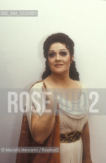 Italian mezzo soprano Fiorenza Cossotto (about 1980) / Il mezzosoprano Fiorenza Cossotto (1980 circa) - ©Marcello Mencarini/Rosebud2