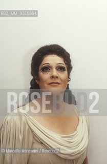 Italian mezzo soprano Fiorenza Cossotto (about 1980) / Il mezzosoprano Fiorenza Cossotto (1980 circa) - ©Marcello Mencarini/Rosebud2