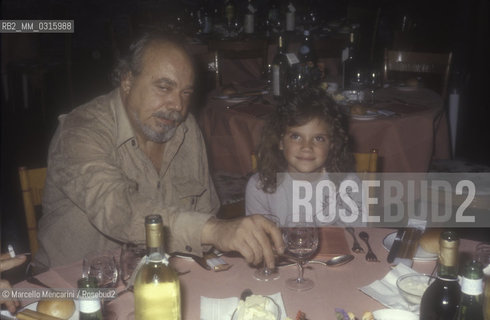 Sanremo Music Festival 1981. American pop singer Nikka Costa and her father Don Costa / Festival di Sanremo 1981. La cantante Nikka Costa e suo padre Don Costa - ©Marcello Mencarini/Rosebud2