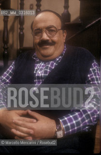 Rome, 1989. Italian TV presenter Maurizio Costanzo on the set of the TV movie Ovidio / Roma, 1989. Maurizio Coatanzo, presentatore TV, sul set sel telefilm Ovidio - ©Marcello Mencarini/Rosebud2