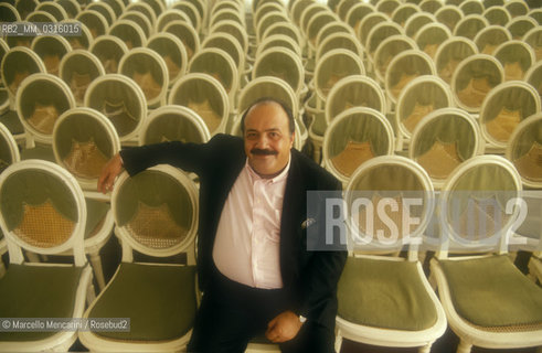 Venice Lido, Venice Film Festival 1987. Italian TV presenter Maurizio Costanzo / Lido di Venezia, Mostra del Cinema di Venezia 1987. Il presentatore TV Maurizio Coatanzo - ©Marcello Mencarini/Rosebud2