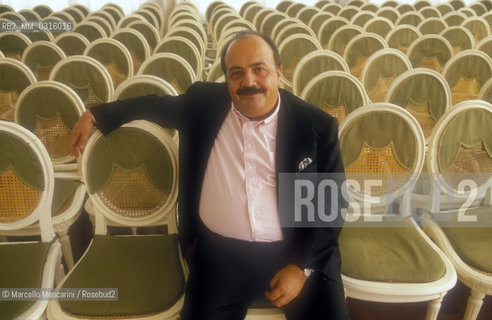 Venice Lido, Venice Film Festival 1987. Italian TV presenter Maurizio Costanzo / Lido di Venezia, Mostra del Cinema di Venezia 1987. Il presentatore TV Maurizio Coatanzo - ©Marcello Mencarini/Rosebud2