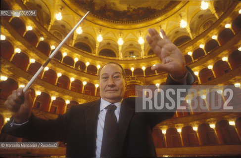 Rome Opera House, 1991. Italian journalist Giampaolo Cresci, director of the Rome Opera House / Teatro dellOpera di Roma, 1991. Il giornalista Giampaolo Cresci, direttore del Teatro dellOpera di Roma - ©Marcello Mencarini/Rosebud2