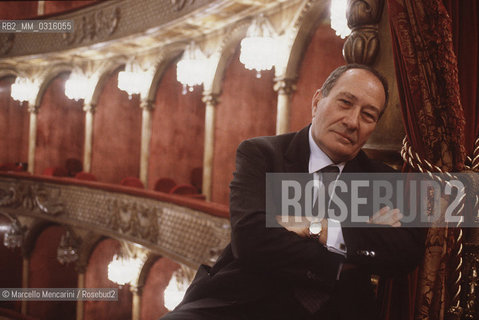 Rome Opera House, 1991. Italian journalist Giampaolo Cresci, director of the Rome Opera House / Teatro dellOpera di Roma, 1991. Il giornalista Giampaolo Cresci, direttore del Teatro dellOpera di Roma - ©Marcello Mencarini/Rosebud2