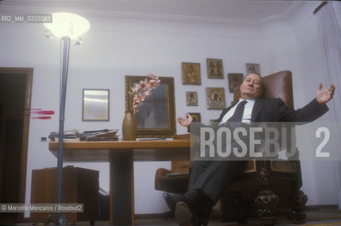 Rome Opera House, 1991. Italian journalist Giampaolo Cresci, director of the Rome Opera House / Teatro dellOpera di Roma, 1991. Il giornalista Giampaolo Cresci, direttore del Teatro dellOpera di Roma - ©Marcello Mencarini/Rosebud2