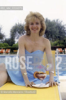 Italian showgirl Lorella Cuccarini, 1986 - ©Marcello Mencarini/Rosebud2