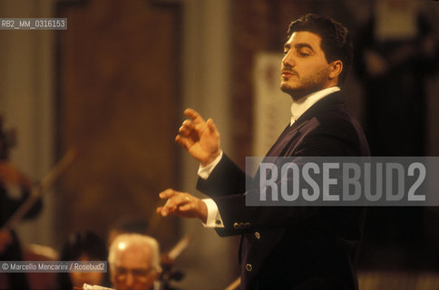 Rome, Basilica of Santa Maria degli Angeli (Saint Mary of the Angels), 1999. Argentinian tenor opera singer José Cura / Il tenore José Cura - ©Marcello Mencarini/Rosebud2