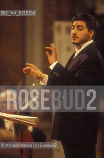 Rome, Basilica of Santa Maria degli Angeli (Saint Mary of the Angels), 1999. Argentinian tenor opera singer José Cura / Il tenore José Cura - ©Marcello Mencarini/Rosebud2