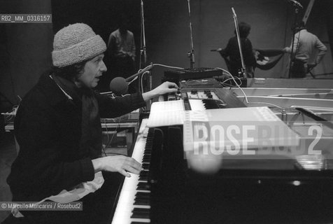 Rome, 1980. Composer Alvin Curren during a rehearsal / Roma, 1980. Il compositore Alvin Curran durante una prova - ©Marcello Mencarini/Rosebud2