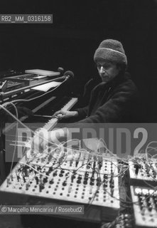 Rome, 1980. Composer Alvin Curren during a rehearsal / Roma, 1980. Il compositore Alvin Curran durante una prova - ©Marcello Mencarini/Rosebud2