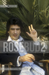 Sanremo Music Festival 1990. Italian pop singer Toto Cutugno, finished in second place with the song Gli amori / Festival di Sanremo 1990. Il cantante Toto Cutugno, classificato al secondo posto con la canzone Gli amori - ©Marcello Mencarini/Rosebud2