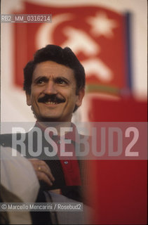 Rimini, February 1991. Italian politician Massimo DAlema at the XXth and last congress of the Italian Communist Party, when its name became Democratic Party of the Left / Rimini, Febbraio 1991. Il politico Massimo Dalema al 20° e ultimo congresso del partito comunista italiano (PCI), diventato in questa occasione Partito democratico della Sinistra (PDS) - ©Marcello Mencarini/Rosebud2