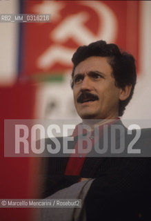 Rimini, February 1991. Italian politician Massimo DAlema at the XXth and last congress of the Italian Communist Party, when its name became Democratic Party of the Left / Rimini, Febbraio 1991. Il politico Massimo Dalema al 20° e ultimo congresso del partito comunista italiano (PCI), diventato in questa occasione Partito democratico della Sinistra (PDS) - ©Marcello Mencarini/Rosebud2