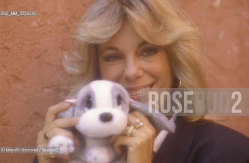 Rome, 1988. Italian TV presenter Rita Dalla Chiesa / Roma, 1988. La presentatrice televisiva Rita Dalla Chiesa - ©Marcello Mencarini/Rosebud2