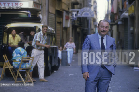Naples, 1986. Mayor of Naples Carlo Damato  / Napoli, 1986. Il sindaco di Napoli Carlo DAmato - ©Marcello Mencarini/Rosebud2