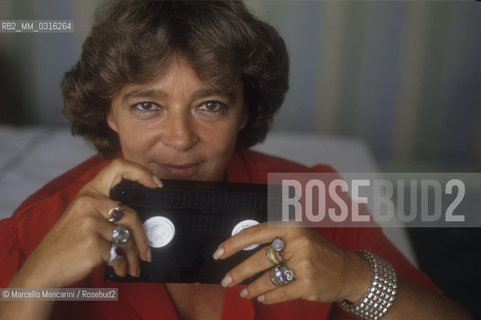 Venice Lido, Venice Film Festival 1991. Italian movie producer Silvia DAmico Bendicò member of the Festival jury / Lido Di Venezia, Mostra del Cinema di Venezia. La produttrice cinematografica Silvia DAmico Bendicò, membro della giuria della Mostra - ©Marcello Mencarini/Rosebud2