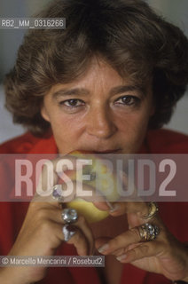 Venice Lido, Venice Film Festival 1991. Italian movie producer Silvia DAmico Bendicò member of the Festival jury / Lido Di Venezia, Mostra del Cinema di Venezia. La produttrice cinematografica Silvia DAmico Bendicò, membro della giuria della Mostra - ©Marcello Mencarini/Rosebud2