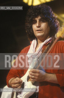 Rome, about 1980. Italian singer and songwriter Pino Daniele performing / Roma, 1980 circa. il cantautore Pino Daniele in concerto  - ©Marcello Mencarini/Rosebud2