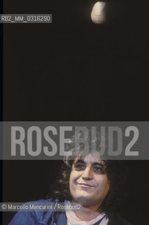 Rome, about 1980. Italian singer and songwriter Pino Daniele performing / Roma, 1980 circa. il cantautore Pino Daniele in concerto  - ©Marcello Mencarini/Rosebud2