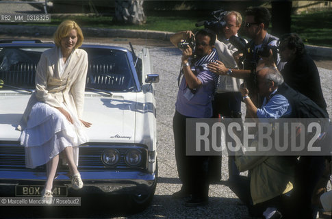 Cannes Film Festival 1991. American actress Geena Davis / Festival del Cinema di Cannes 1991. Lattrice Geena Davis ©Marcello Mencarini/Rosebud2