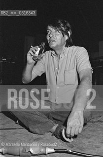 Italian singer-songwriter Fabrizio De Andrè (1981) / Il cantautore Fabrizio De Andrè (1981) - ©Marcello Mencarini/Rosebud2