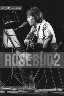 Italian singer-songwriter Fabrizio De Andrè (1981) / Il cantautore Fabrizio De Andrè (1981) - ©Marcello Mencarini/Rosebud2