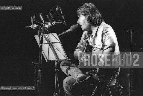 Italian singer-songwriter Fabrizio De Andrè (1981) / Il cantautore Fabrizio De Andrè (1981) - ©Marcello Mencarini/Rosebud2