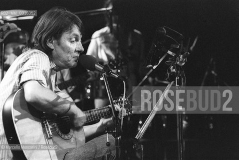 Italian singer-songwriter Fabrizio De Andrè (1981) / Il cantautore Fabrizio De Andrè (1981) - ©Marcello Mencarini/Rosebud2