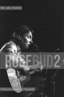 Italian singer-songwriter Fabrizio De Andrè (1981) / Il cantautore Fabrizio De Andrè (1981) - ©Marcello Mencarini/Rosebud2
