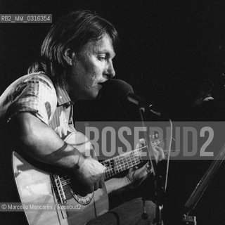 Italian singer-songwriter Fabrizio De Andrè (1981) / Il cantautore Fabrizio De Andrè (1981) - ©Marcello Mencarini/Rosebud2