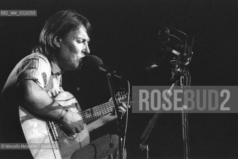 Italian singer-songwriter Fabrizio De Andrè (1981) / Il cantautore Fabrizio De Andrè (1981) - ©Marcello Mencarini/Rosebud2