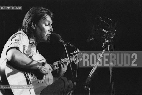 Italian singer-songwriter Fabrizio De Andrè (1981) / Il cantautore Fabrizio De Andrè (1981) - ©Marcello Mencarini/Rosebud2
