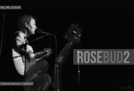 Italian singer-songwriter Fabrizio De Andrè (1981) / Il cantautore Fabrizio De Andrè (1981) - ©Marcello Mencarini/Rosebud2