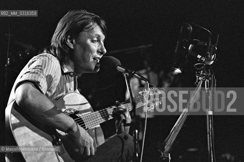 Italian singer-songwriter Fabrizio De Andrè (1981) / Il cantautore Fabrizio De Andrè (1981) - ©Marcello Mencarini/Rosebud2