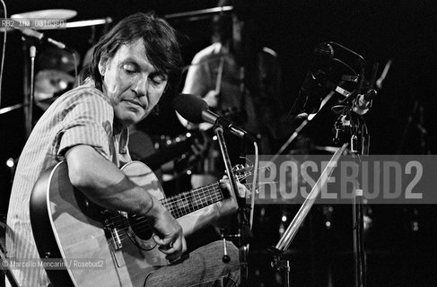 Italian singer-songwriter Fabrizio De Andrè (1981) / Il cantautore Fabrizio De Andrè (1981) - ©Marcello Mencarini/Rosebud2