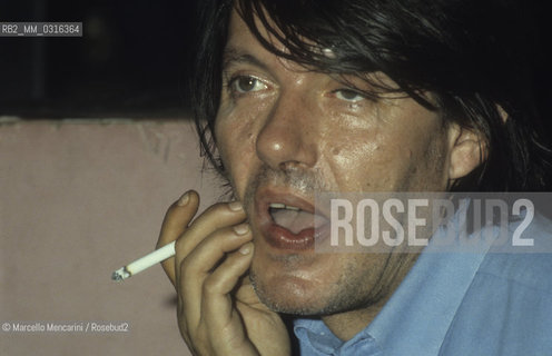 Italian singer-songwriter Fabrizio De Andrè (1981) / Il cantautore Fabrizio De Andrè (1981) - ©Marcello Mencarini/Rosebud2