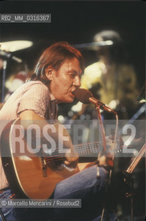Italian singer-songwriter Fabrizio De Andrè (1981) / Il cantautore Fabrizio De Andrè (1981) - ©Marcello Mencarini/Rosebud2